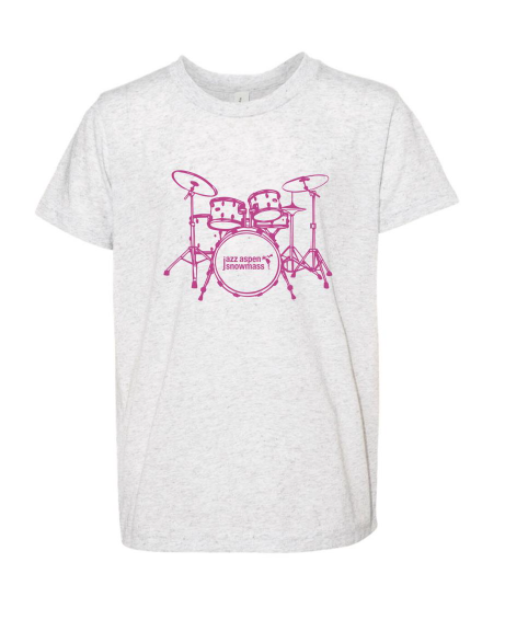 Youth T-Shirt Drum Pink